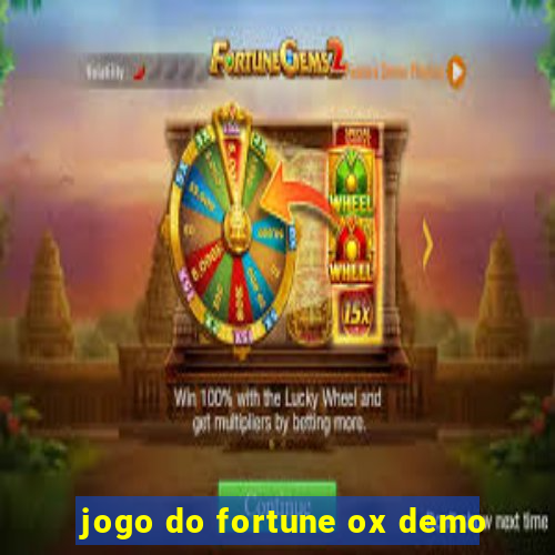 jogo do fortune ox demo